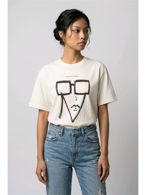 t-shirt hailey NINE:INTHE:MORNING | 9FW26-HLY09RICBIANCO