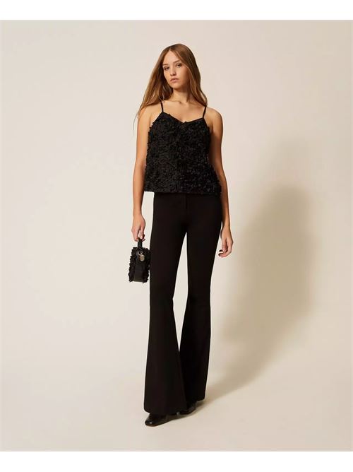 top tulle floreale TWINSET | 261AP223500006