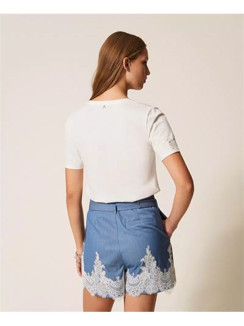 t-shirt pizzo TWINSET | 261AP231000526