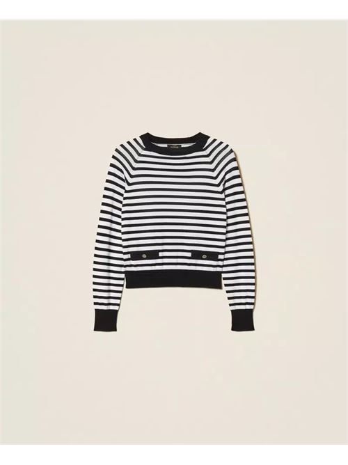 maglia a righe TWINSET | 261AP304011008