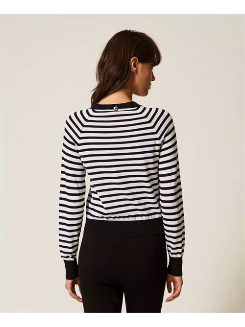 maglia a righe TWINSET | 261AP304011008
